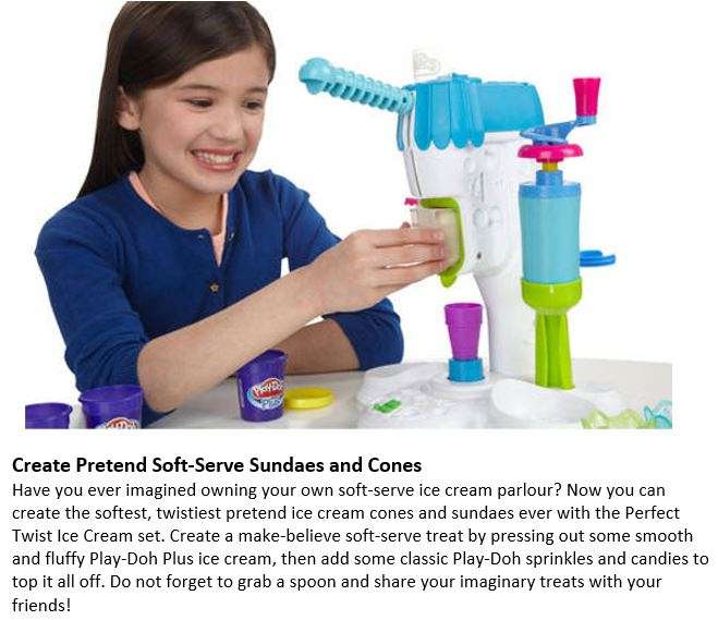 Ice-Cream Maker Dough Set - Designed to Develop Creativity, Imagination & Hands-on Skills