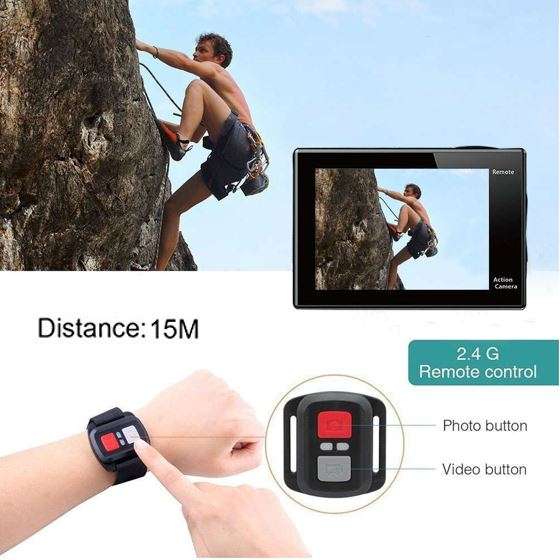 4K Ultra HD WIFI Action Sport DVR & Camera With REMOTE- HDMI, Waterproof, 170 Degree & More