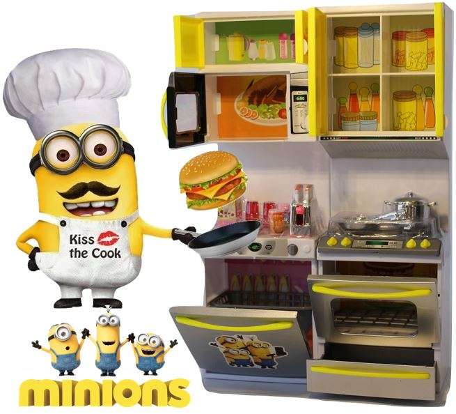 Minions Kitchen Play Set With Opening Doors, Sound & Light