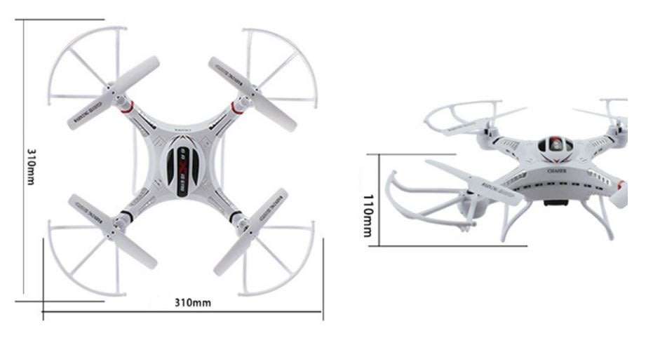 6-Aixs GYRO Remote Control 4CH Quad Copter Drone With LED Lights