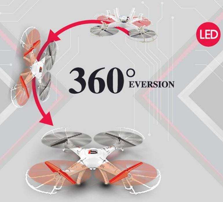 6-Aixs GYRO Remote Control 4CH Quad Copter Drone With LED Lights