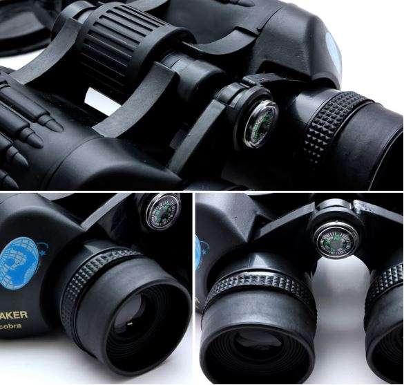 Cobra Binoculars With Compass - Designed for Hunting, Hiking, Observation & Outdoor Activities
