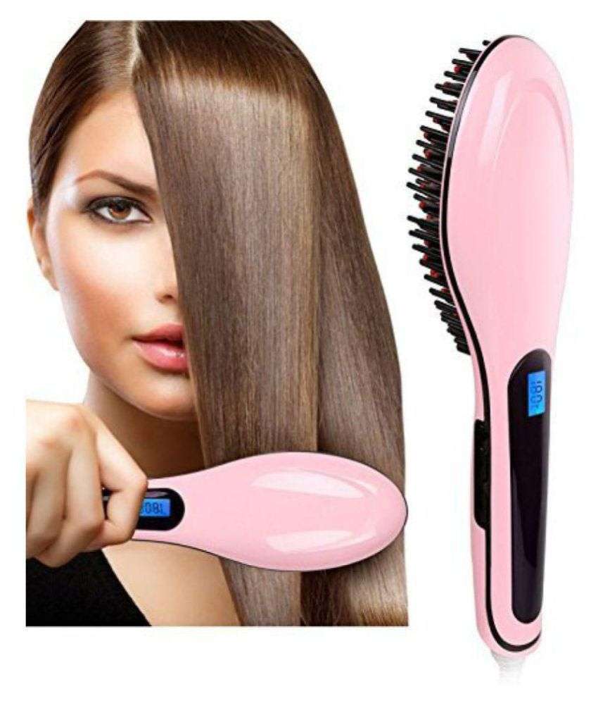 Simply Straight Ceramic Straightening Brush - Perfectly straight hair fast & easy