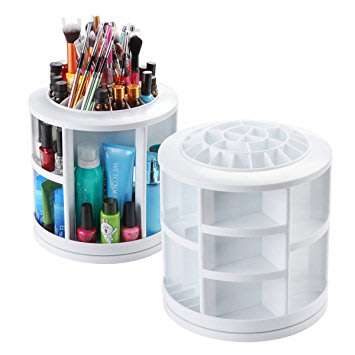 360 Degree Rotating Cosmetic Storage Display Box with 7 adjustable layers