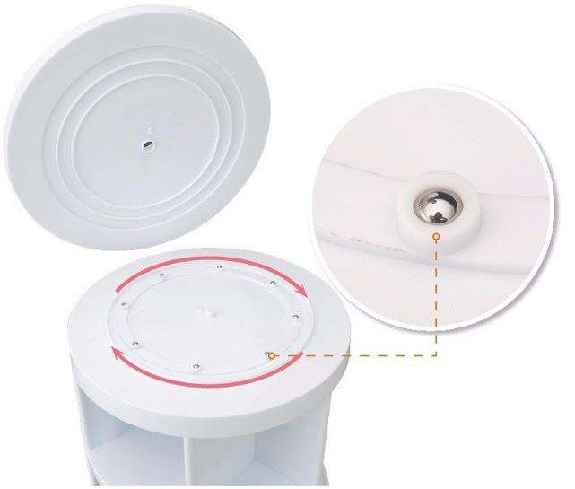 360 Degree Rotating Cosmetic Storage Display Box with 7 adjustable layers