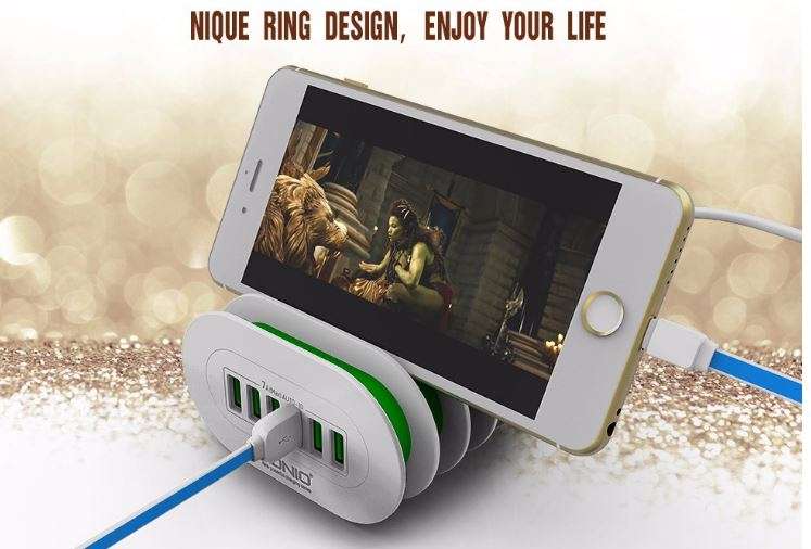 LDNIO Compact and Portable 6 USB Fast Charger for IOS and Android