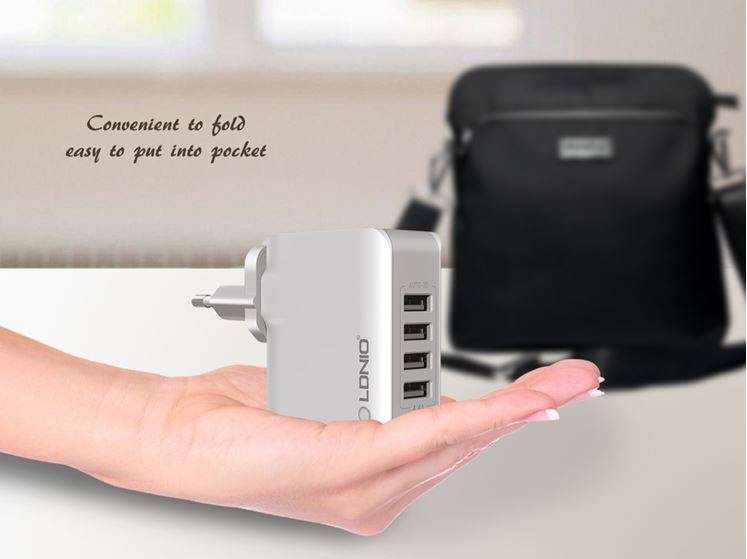 LDNIO Original 4 USB Multi Ports 4.4A Fast Charger