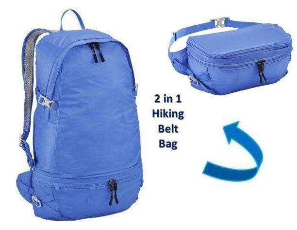 2 in 1 Back Pack - A Full-sized Waist Pack that Converts in a full-sized back pack