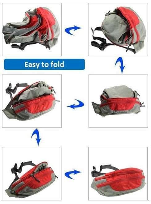 2 in 1 Back Pack - A Full-sized Waist Pack that Converts in a full-sized back pack