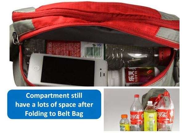 2 in 1 Back Pack - A Full-sized Waist Pack that Converts in a full-sized back pack