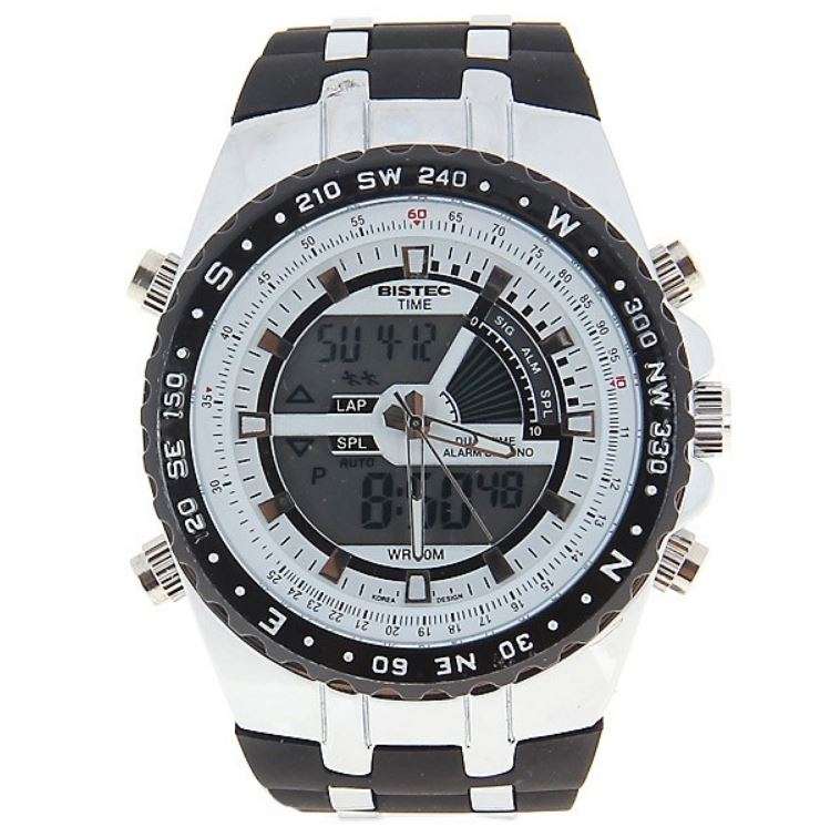 Exquisite Men's Multi Chronograph Watch With LED Back Light in a Complimentary Tin Gift Box