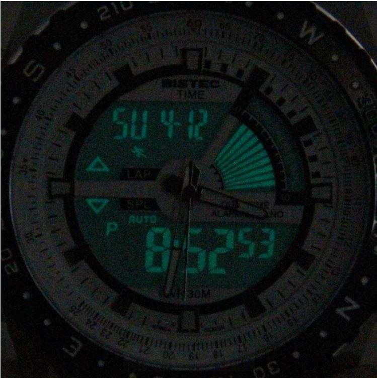 Exquisite Men's Multi Chronograph Watch With LED Back Light in a Complimentary Tin Gift Box