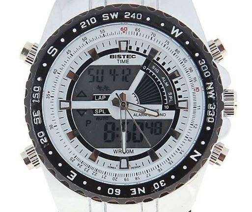 Exquisite Men's Multi Chronograph Watch With LED Back Light in a Complimentary Tin Gift Box