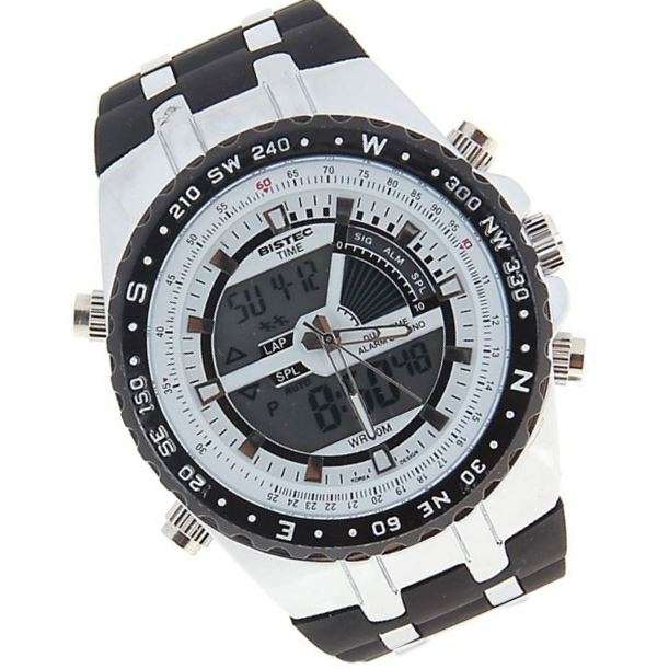 Exquisite Men's Multi Chronograph Watch With LED Back Light in a Complimentary Tin Gift Box