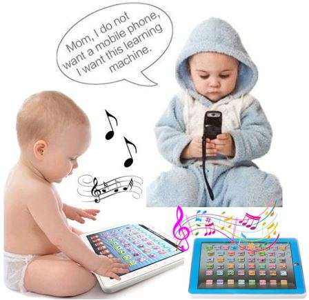 Children`s Touch Learning Education Y-Pad Tablet With Music, Words, Numbers, Questions...