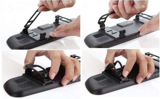 HD 1080P 2.8" Mirror Video Camera, LCD Screen, Support SD Card, Motion Detection, Loop Recording ...