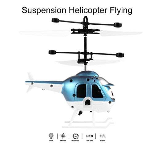 Infrared Induction Suspension Helicopter With Sensor Flying, Light Effects & USB Charging
