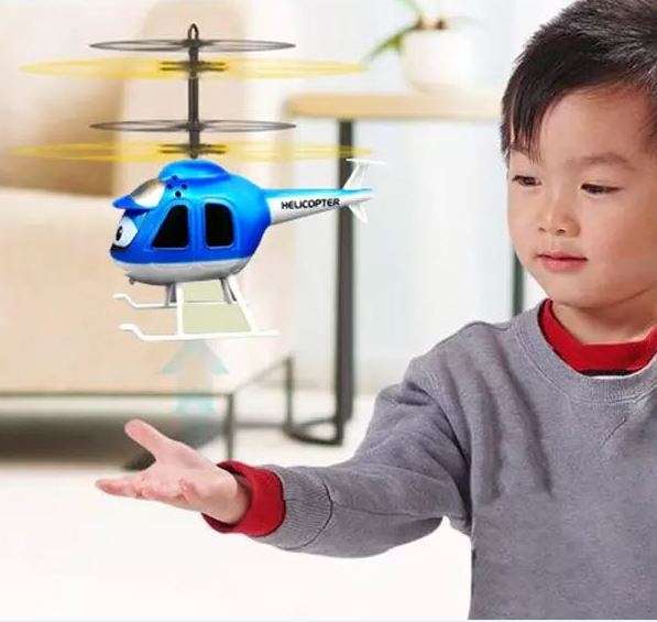 Mini Infrared Induction Suspension Helicopter With Sensor Flying