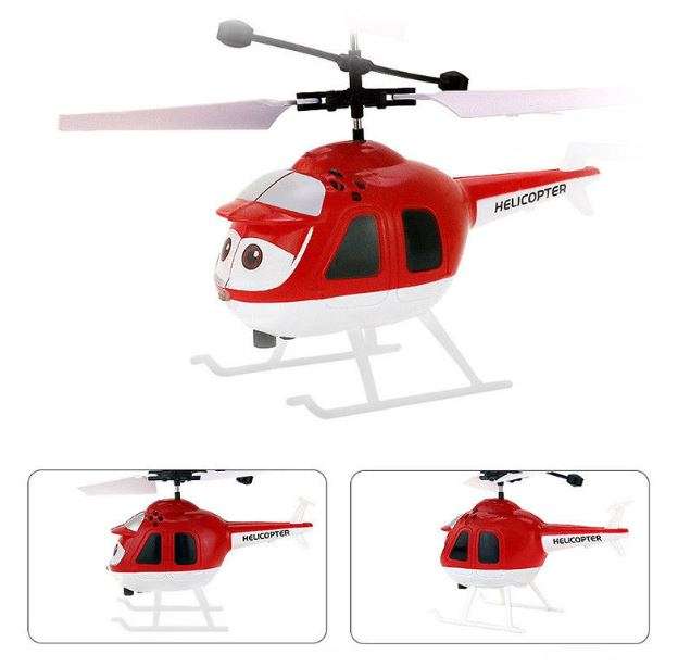 Infrared Induction Suspension Helicopter With Sensor Flying, Light Effects & USB Charging