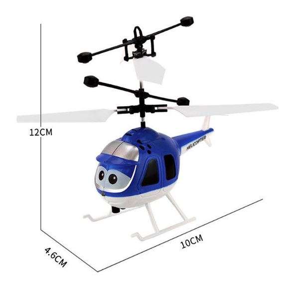 Infrared Induction Suspension Helicopter With Sensor Flying, Light Effects & USB Charging