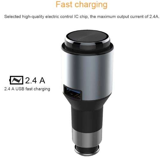 Wireless Multi-Functional 2 in 1 Mono Bluetooth Headset Earpiece and Car Charger