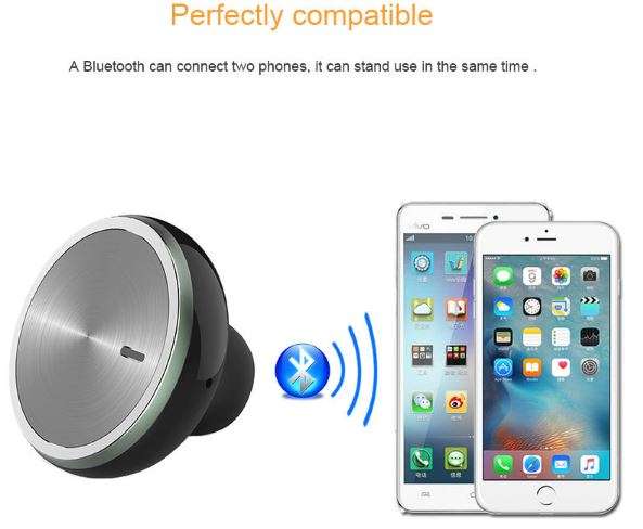 Wireless Multi-Functional 2 in 1 Mono Bluetooth Headset Earpiece and Car Charger
