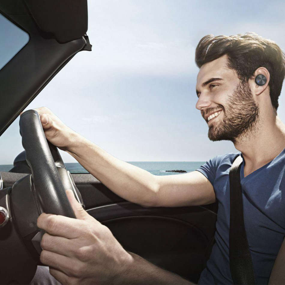 Wireless Multi-Functional 2 in 1 Mono Bluetooth Headset Earpiece and Car Charger