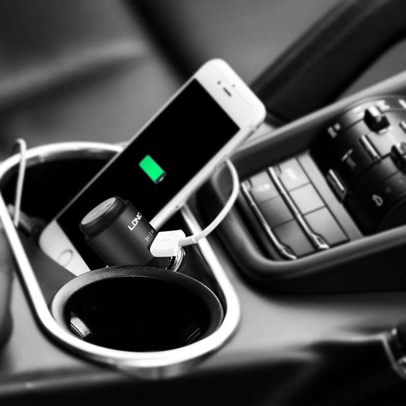 Wireless Multi-Functional 2 in 1 Mono Bluetooth Headset Earpiece and Car Charger