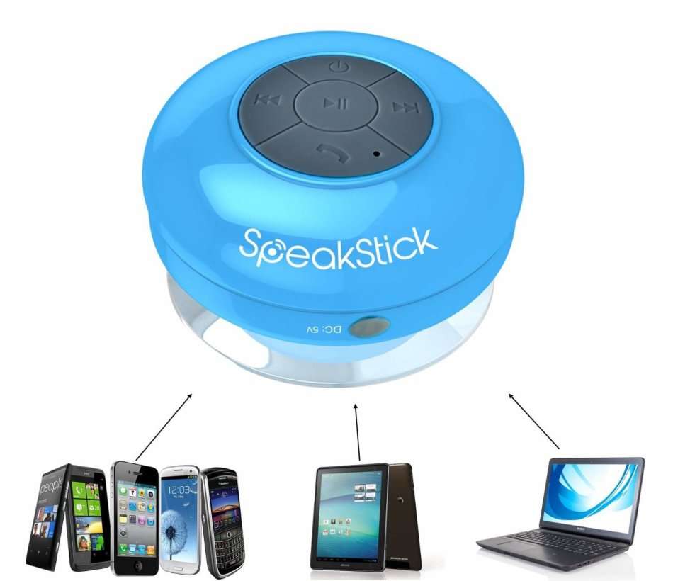 Wireless Bluetooth Waterproof Speaker for IOS & Android Devices