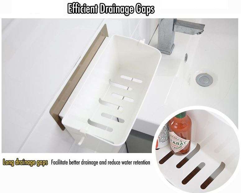 Self-Adhesive 3 Piece Storage Racks - Reusable, Strong Load Capacity, Clean, Chic & Clutter-Free