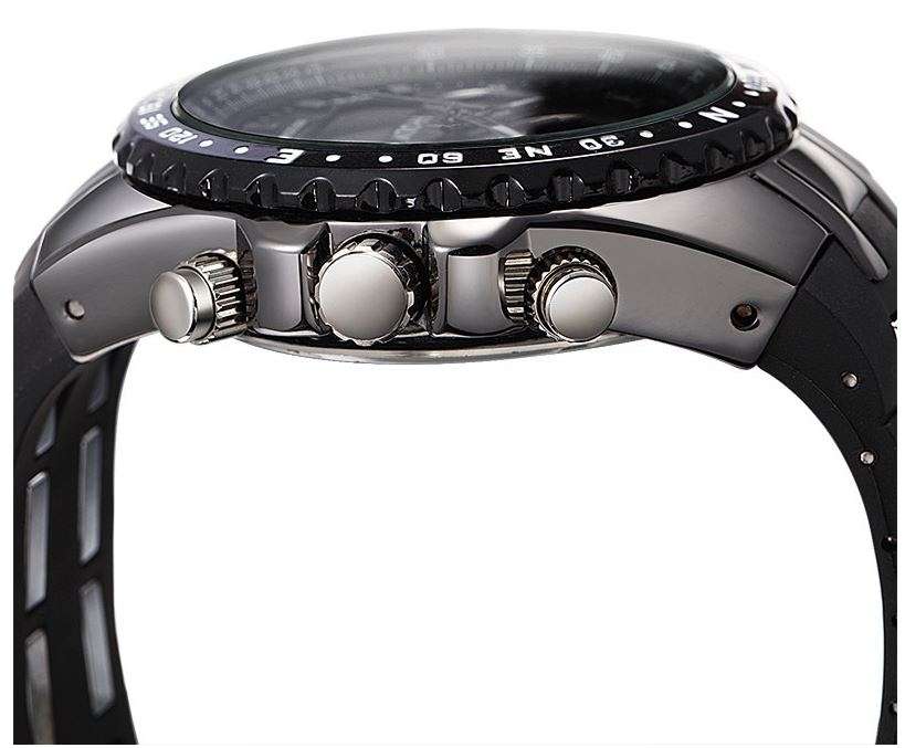 Exquisite Men's Multi Chronograph Watch With LED Back Light in a Complimentary Tin Gift Box