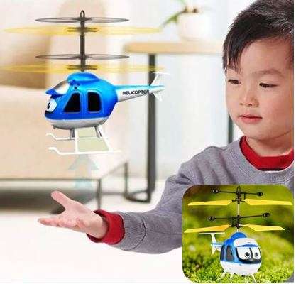 Infrared Induction Suspension Helicopter With Sensor Flying, Light Effects & USB Charging