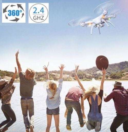6-Aixs GYRO Remote Control 4CH Quad Copter Drone With LED Lights