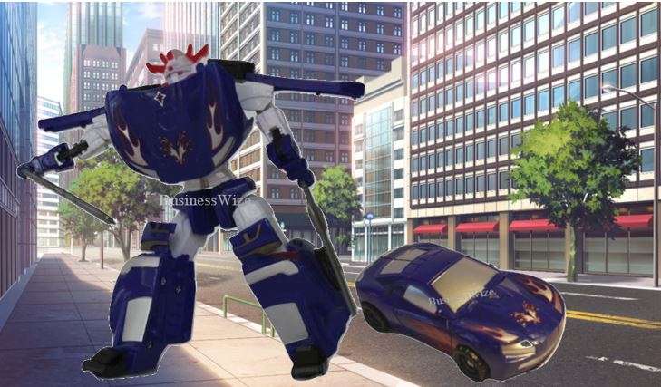 Super Change Transformer Robot Quickly Transforms Into a Car With Accessories