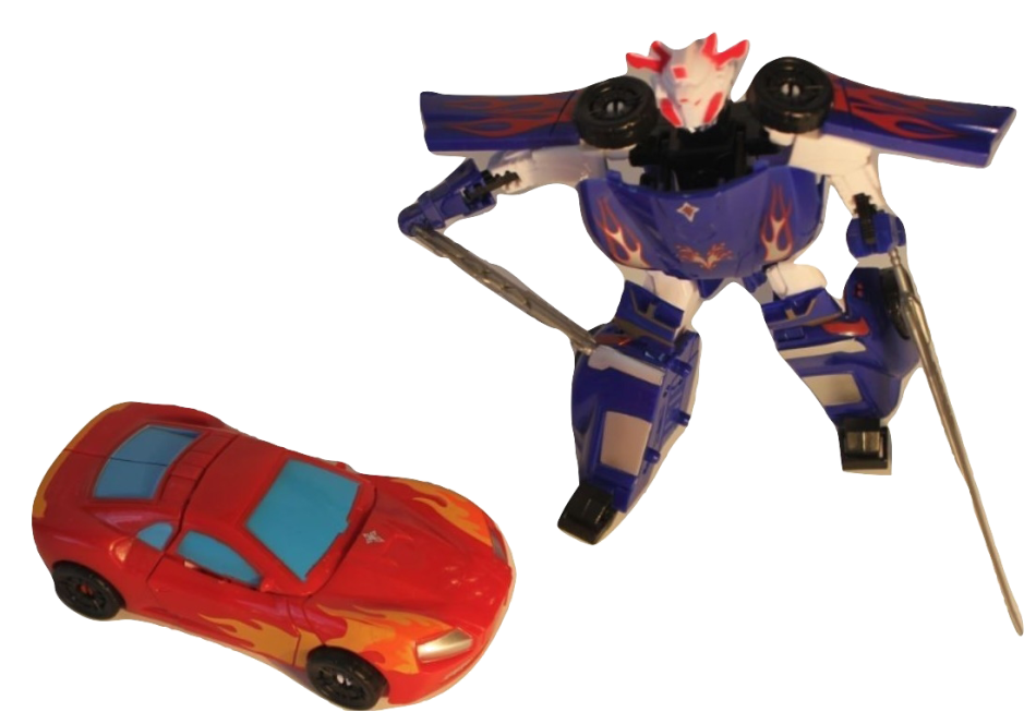 Super Change Transformer Robot Quickly Transforms Into a Car With Accessories