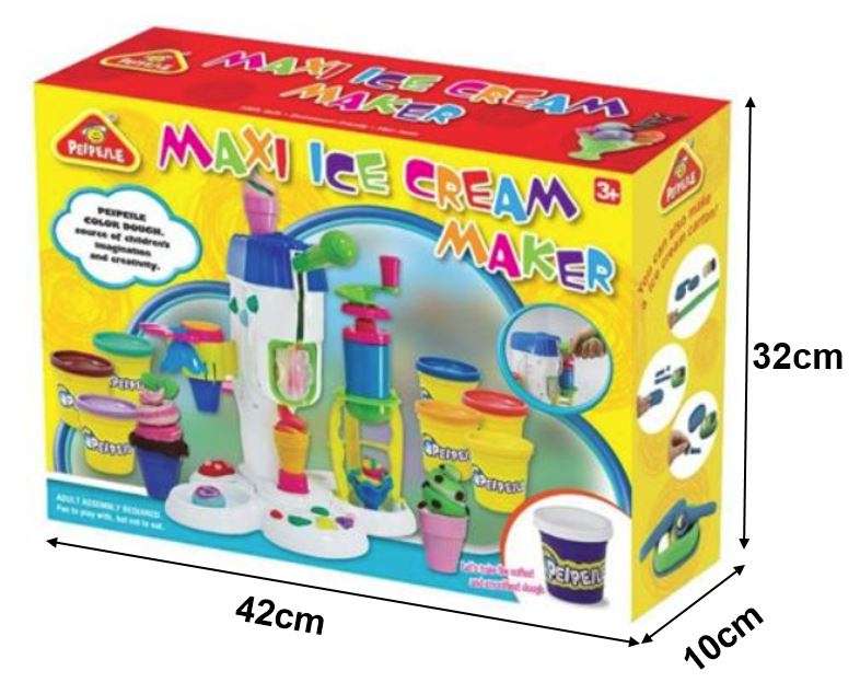 Ice-Cream Maker Dough Set - Designed to Develop Creativity, Imagination & Hands-on Skills