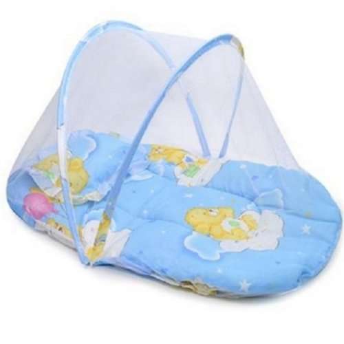 Baby Foldable Mattress & Pillow Net Bed - Protect Your Little One From Insects and Harmful Diseases