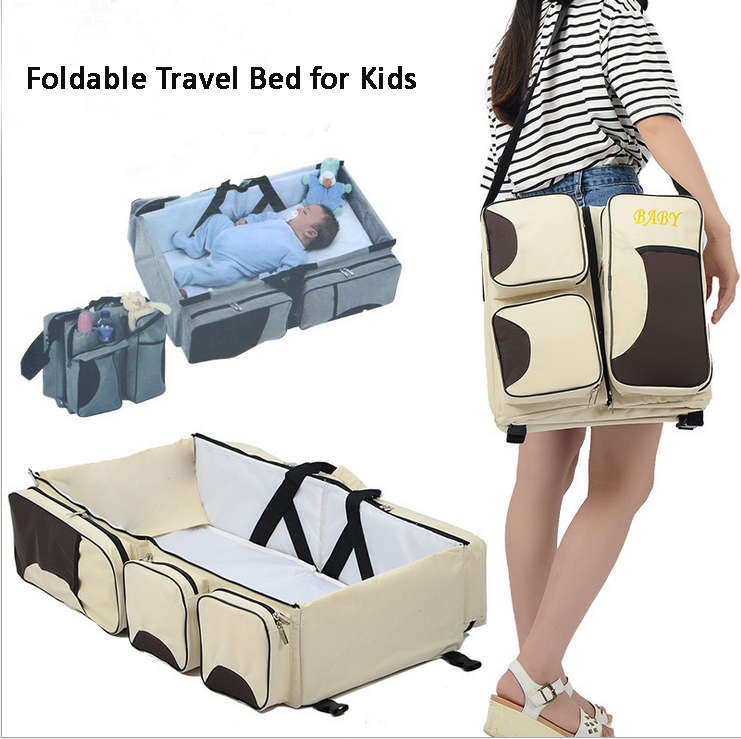2 in 1 Baby Travel Bed and Bag - Soft, Comfortable, Easy, Simple from Bag to Bed & Changing Station