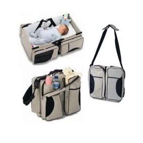 2 in 1 Baby Travel Bed and Bag - Soft, Comfortable, Easy, Simple from Bag to Bed & Changing Station
