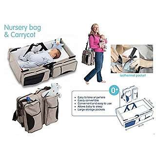 2 in 1 Baby Travel Bed and Bag - Soft, Comfortable, Easy, Simple from Bag to Bed & Changing Station