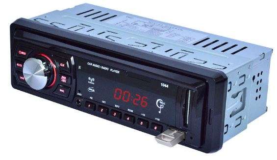LED Car Radio & Remote - MP 3, FM Stereo, Supports USB, SD Card, AUX, 5V Charging, etc.
