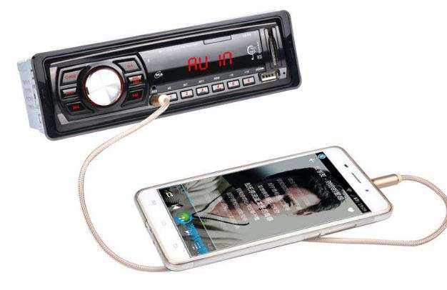 LED Car Radio & Remote - MP 3, FM Stereo, Supports USB, SD Card, AUX, 5V Charging, etc.