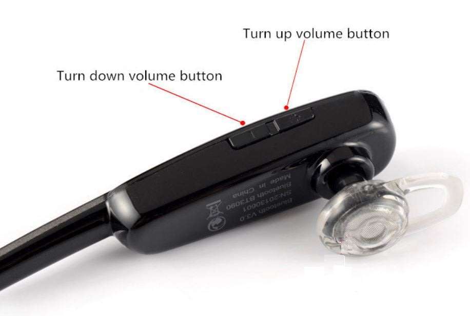 Wireless Stereo Bluetooth Earpiece With Microphone, Hands-free Talking while Working or Driving