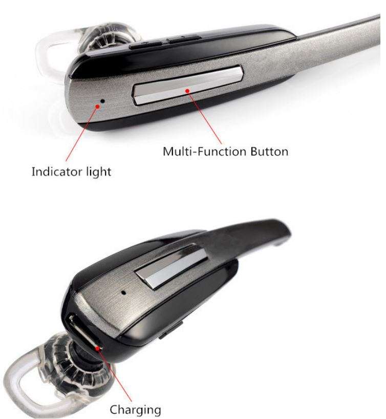 Wireless Stereo Bluetooth Earpiece With Microphone, Hands-free Talking while Working or Driving