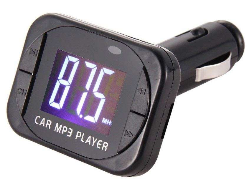 MP3 Player & FM Transmitter Car Modulator Kit - Wireless, USB, SD, TF, MMC, LCD Screen & Remote