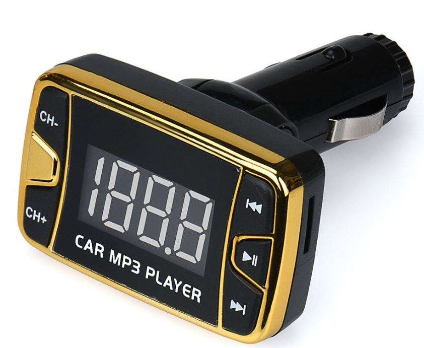 MP3 Player & FM Transmitter Car Modulator Kit - Wireless, USB, SD, TF, MMC, LCD Screen & Remote