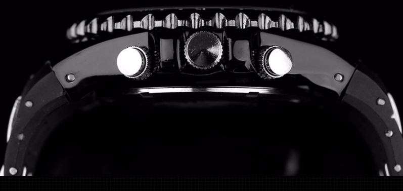 Exquisite Men's Multi Chronograph Watch With LED Back Light in a Complimentary Tin Gift Box