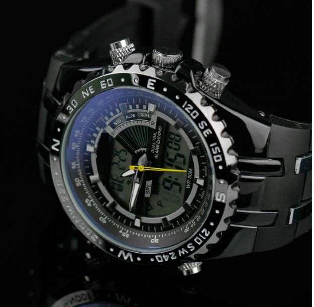 Exquisite Men's Multi Chronograph Watch With LED Back Light in a Complimentary Tin Gift Box