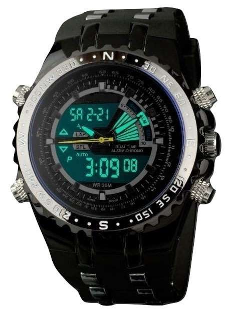 Exquisite Men's Multi Chronograph Watch With LED Back Light in a Complimentary Tin Gift Box