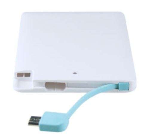 Ultra Thin 6000 mAh Power Bank for Charging of Android Devices